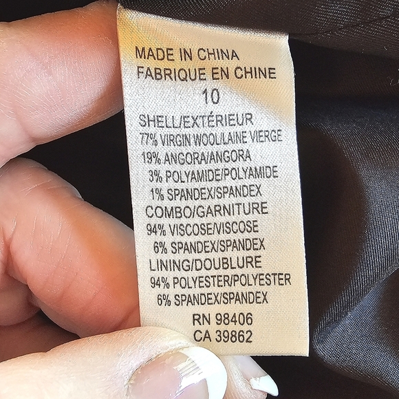 THEORY Loraine Virgin wool Angora Blend Sleeveless Plaid Skirt Dress - Picture 8 of 11